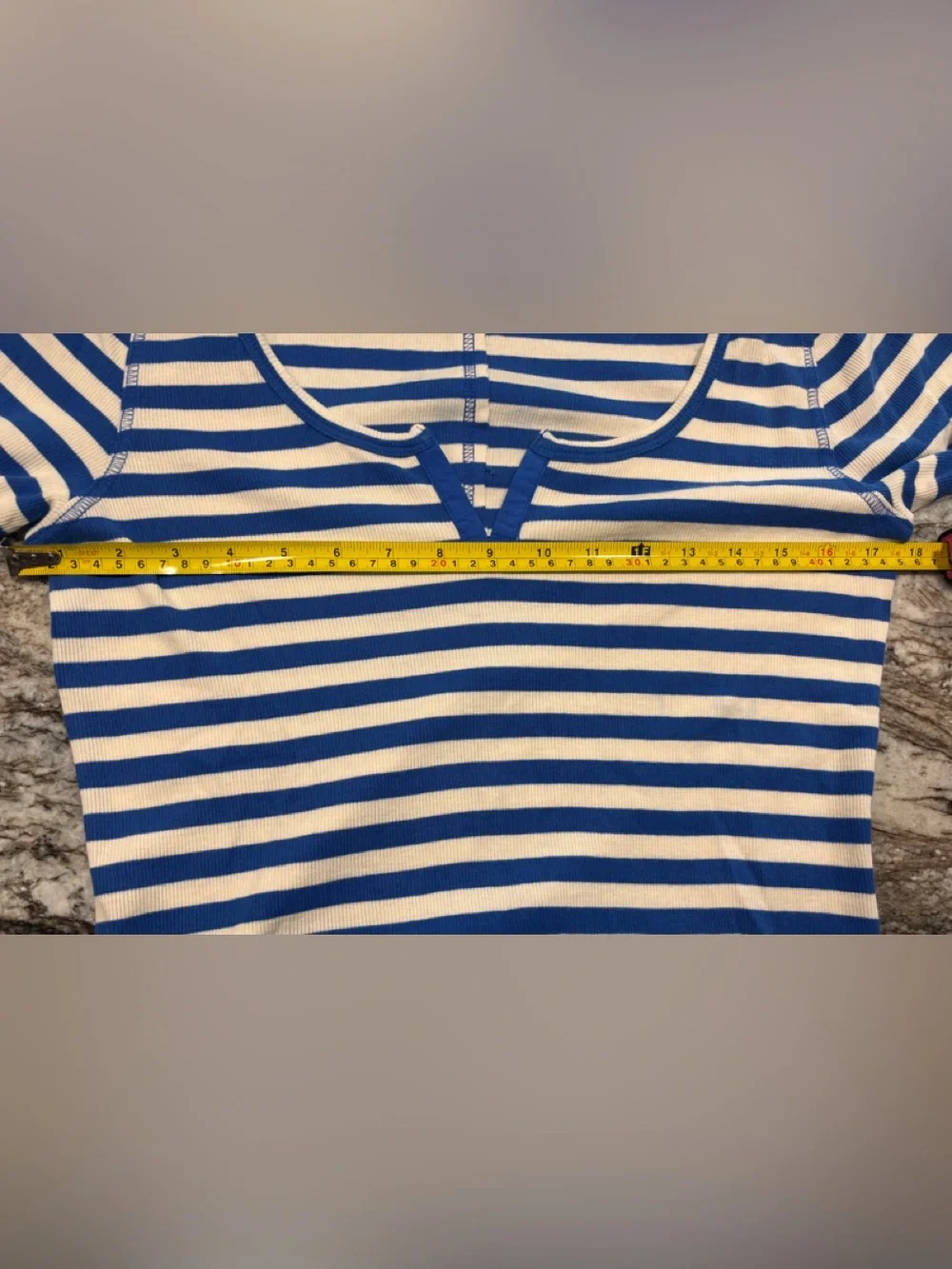 Pilcro Anthropologie Notched Long-Sleeve Tee NWT Size L Sold out Color - Picture 9 of 10